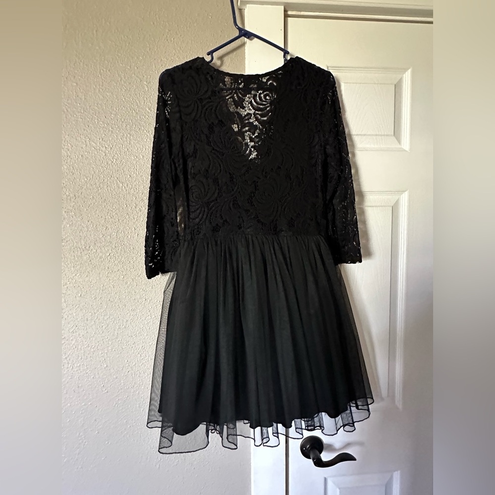 Short black cocktail dress